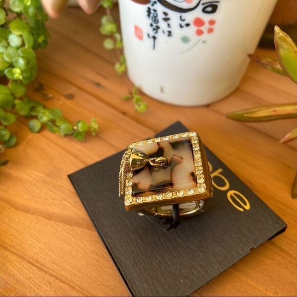 Silver Animal Print ResinTassel bebe Statement Ring $16 each or bundle 3 for $25 - Picture 3 of 7